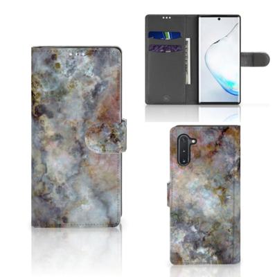 Samsung Galaxy Note 10 | Bookcase | Marmer Grijs