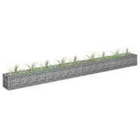 VidaXL Gabion plantenbak verhoogd 360x30x30 cm gegalvaniseerd staal