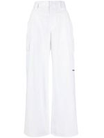 Alexander Wang pantalon cargo à taille haute - Blanc