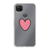 Hartje: Google Pixel 4a Transparant Hoesje