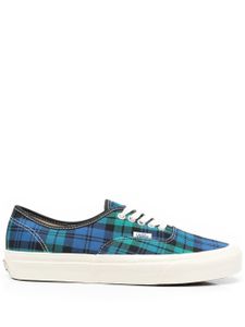 Vans baskets à motif tartan - Bleu