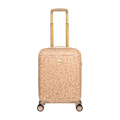 Handbagage koffer panterprint beige - 55 cm - 33 liter - MŌSZ Lauren
