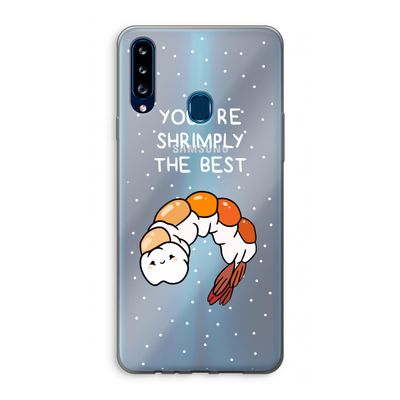 You're Shrimply The Best: Samsung Galaxy A20s Transparant Hoesje