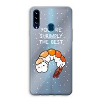 You're Shrimply The Best: Samsung Galaxy A20s Transparant Hoesje