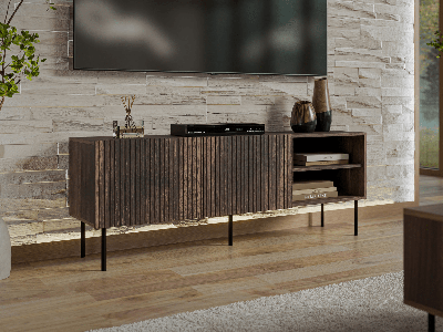 Tv-meubel TAKKO 150 cm walnoot bruin