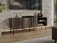 Tv-meubel TAKKO 150 cm walnoot bruin