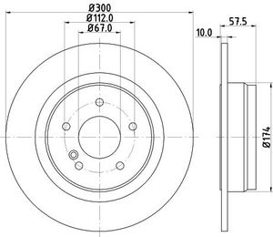 Remschijf Gecoat 54633PRO 8DD355114211