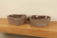 Waskommen riviersteen set RM070322AB, 40x33x15 cm