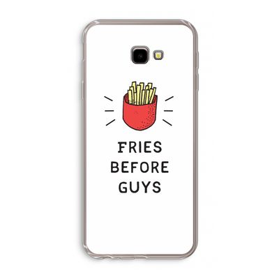 Fries before guys: Samsung Galaxy J4 Plus Transparant Hoesje