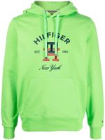 Tommy Hilfiger hoodie en coton à logo brodé - Vert