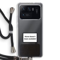 Alone: Xiaomi Mi 11 Ultra Transparant Hoesje met koord
