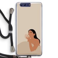 Fresh coffee: Honor 9 Transparant Hoesje met koord