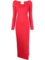 Roland Mouret robe Cady à manches longues - Rouge