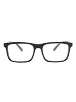 Emporio Armani lunettes de vue à monture rectangulaire polie - Noir