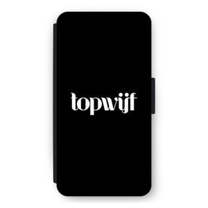 Topwijf Zwart: iPhone 11 Pro Max Flip Hoesje