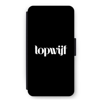 Topwijf Zwart: iPhone 11 Pro Max Flip Hoesje