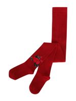 Dolce & Gabbana Kids chaussettes à fleurs brodées - Rouge