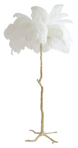Light & Living Vloerlamp 'Feather' 180cm, kleur Wit