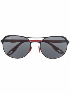 Ray-Ban x Scuderia Ferrari lunettes de soleil à monture aviateur - Noir