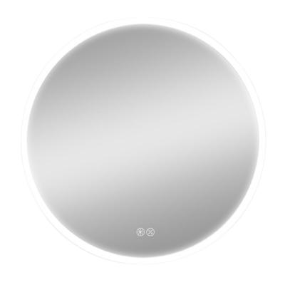 Wandspiegel EDM 32436 20 W Ø 60 cm Transparant Aluminium Cirkelvormig LED Licht