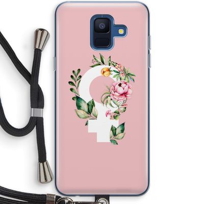 Venus: Samsung Galaxy A6 (2018) Transparant Hoesje met koord