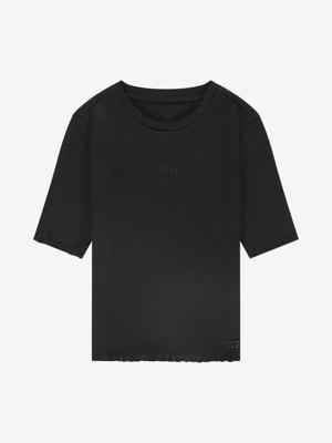 Nik&Nik zomer rib top meisjes - zwart - Sylvia