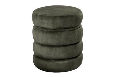 Stoel VOQUE 50cm fluweel groen met opbergruimte - 46695