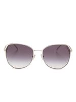 Prada Eyewear lunettes de soleil oversize à effet dégradé - Argent