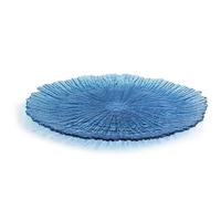 Eetbord Quid Mar De Viento Blauw Glas Ø 32 cm (6 Stuks) (Pack 6x)