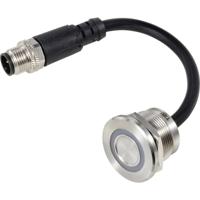 TRU COMPONENTS TC-12835300 TC-TS22A10YSSG12M12 MALE CONNECTOR Sensortoets 24 V 0.5 A 1x uit/(aan) Moment Groen (Ø) 25 mm IP65 1 stuk(s)