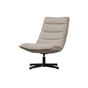 WOOOD Draaifauteuil Nika - Bouclé - Taupe Melange - 92x65x92