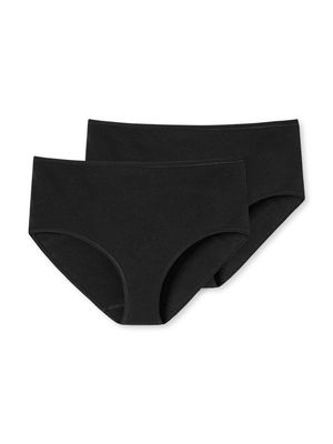 Schiesser - 2p Midi - 95-5 - zwart, Maat:44