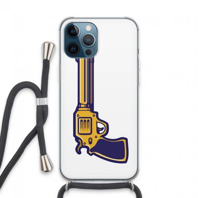 Pew Pew Pew: iPhone 13 Pro Max Transparant Hoesje met koord