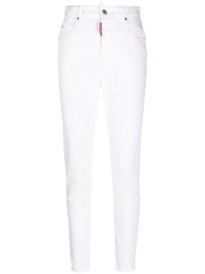 DSQUARED2 jean à taille haute - Blanc