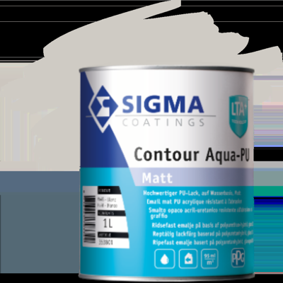 Sigma Contour Aqua-PU Matt - Farrow & Ball Cornforth White no. 228