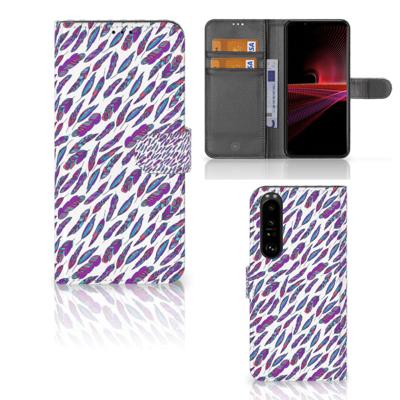 Sony Xperia 1 III | Telefoon Hoesje | Feathers Color Sony Xperia 1 III | Telefoon Hoesje | Feathers Color