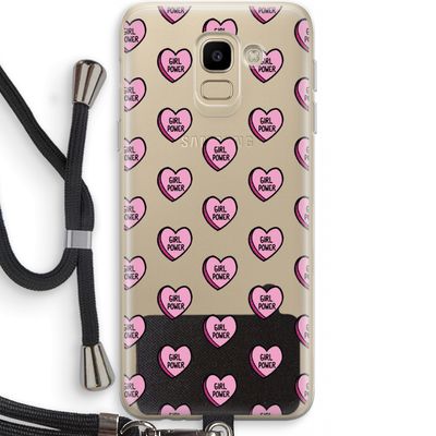 GIRL POWER: Samsung Galaxy J6 (2018) Transparant Hoesje met koord