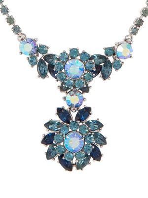 Susan Caplan Vintage collier Trifari à ornements en cristal (années 1960) - Argent