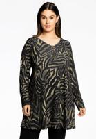 Yoek Tunic wide bottom zip KAMEO | Groen | Maat 50/52 Yoek Tunic wide bottom zip KAMEO | Groen | Maat 50/52
