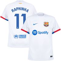 FC Barcelona Shirt Uit 2023-2024 + Raphinha 11 - thumbnail