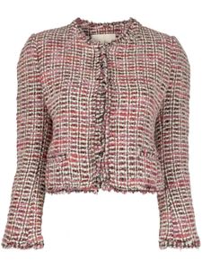 ISABEL MARANT veste en tweed à col rond - Rose