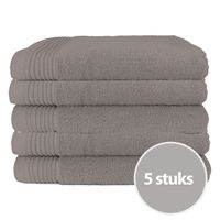 The One Handdoek  Deluxe 50x100  550 gr Taupe (5 stuks)