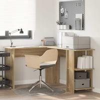 Hoekbureau met opslageenheid Sonoma eiken 140 x 113.5 x 75 cm