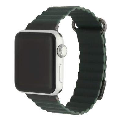 Apple Watch Leren Magneet Magna Band - Groen - 38, 40, 41 & 42mm Apple Watch Leren Magneet Magna Band - Groen - 38, 40, 41 & 42mm