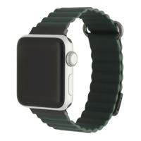 Apple Watch Leren Magneet Magna Band - Groen - 38, 40, 41 & 42mm Apple Watch Leren Magneet Magna Band - Groen - 38, 40, 41 & 42mm