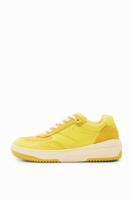 Chunky retro sneakers met patch - YELLOW - 37