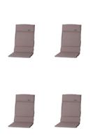 Kussen fiber de luxe Panama taupe (4 stuks) Madison - Madison
