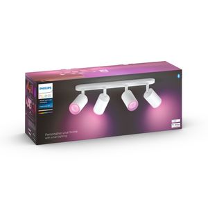 Philips Hue FUGATO 4-lichts SPOTBALK WIT EN GEKLEURD LICHT Wit