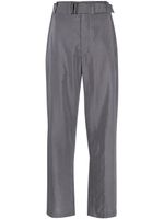 LEMAIRE pantalon droit à taille ceinturée - Gris