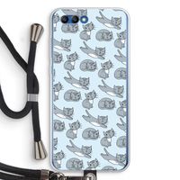 Poezen: Honor 10 Transparant Hoesje met koord
